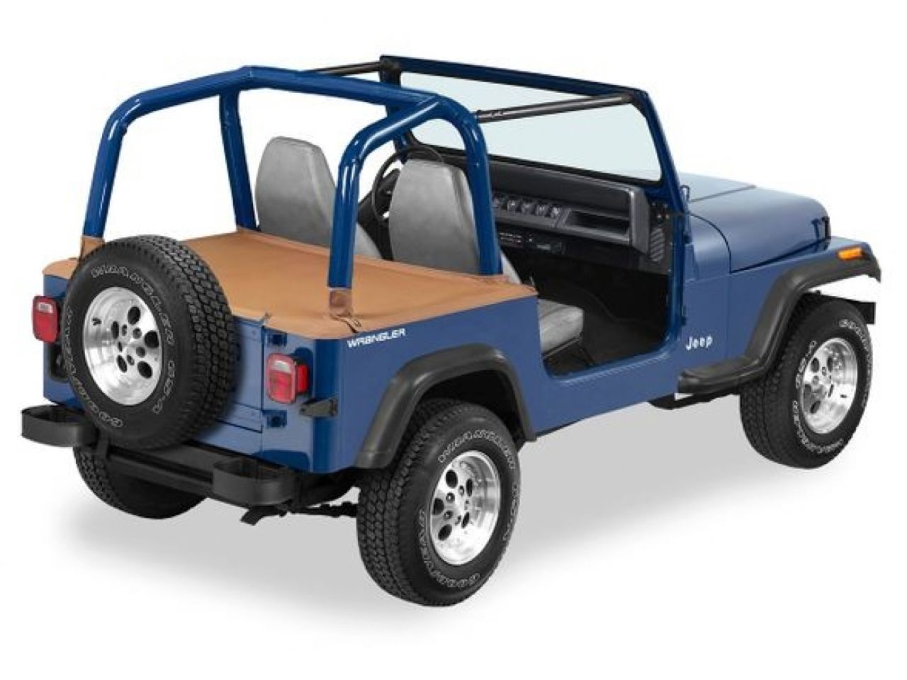 Bestop Jeep 92-95 Wrangler; With factory hardtop removed; includes BeltRail