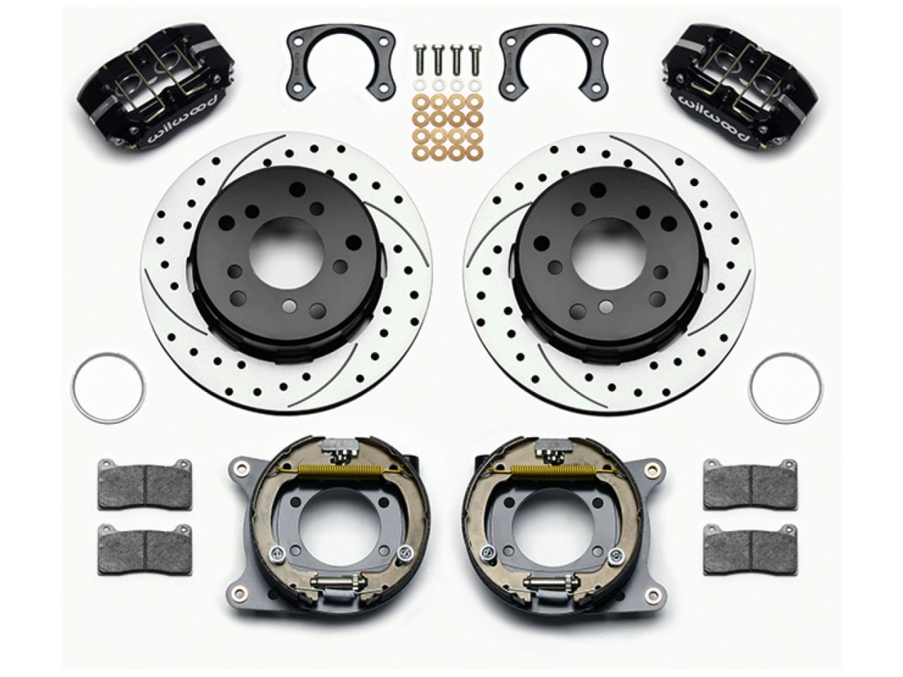 Wilwood DPL P/S Park Brake Kit, Drilled, Big Ford New 2.38" Off, Bronco 5 x 5.