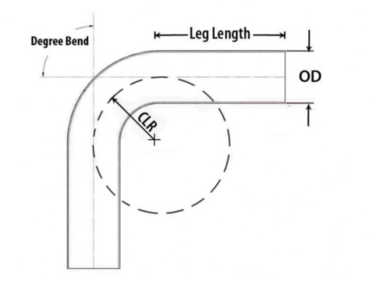 HPS 4" OD 35 Degree Bend 6061 Aluminum Elbow Pipe Tubing 16 Gauge w/ 5 1/2" CLR