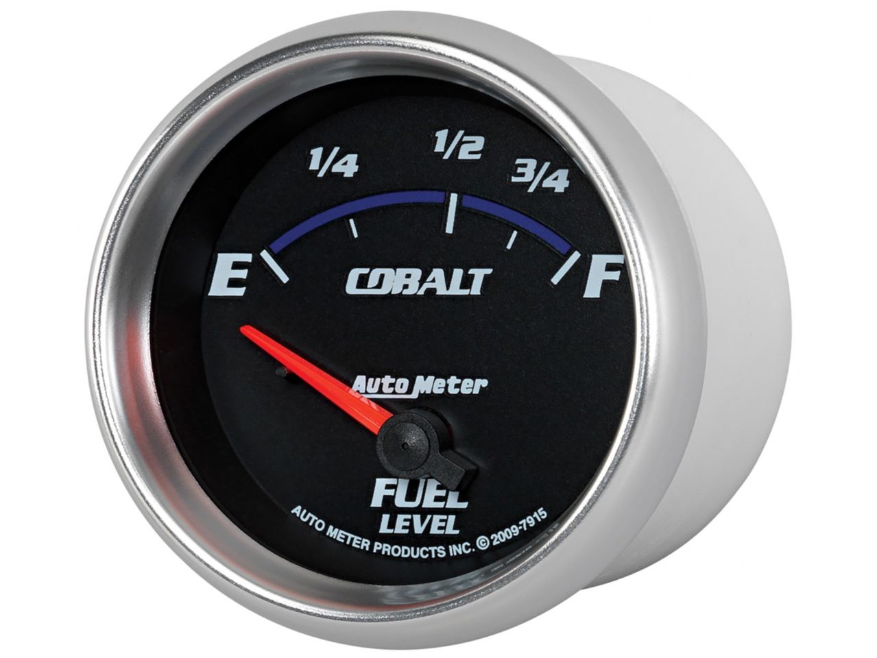 Autometer Gauge,Fuel Level,2 5/8", 73E to 10F, Elec, Cobalt