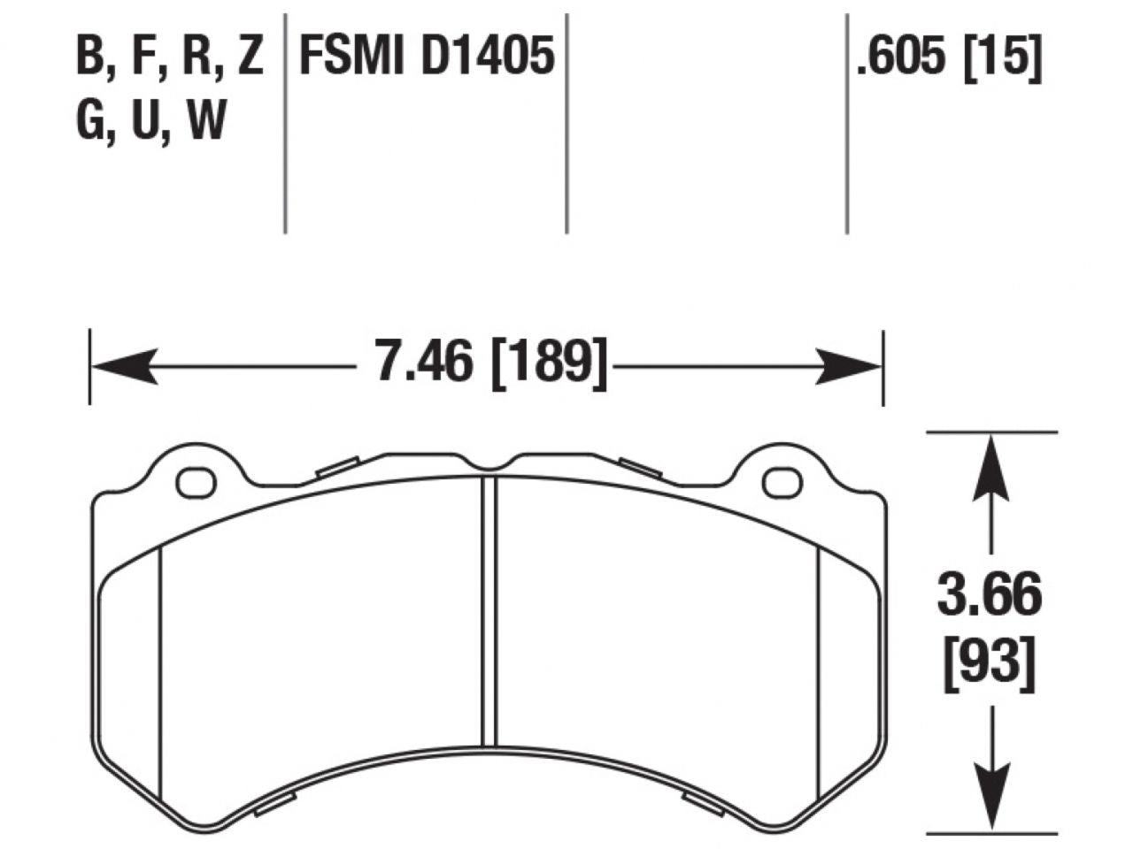 Hawk Brake Pads HB649N.605 Item Image