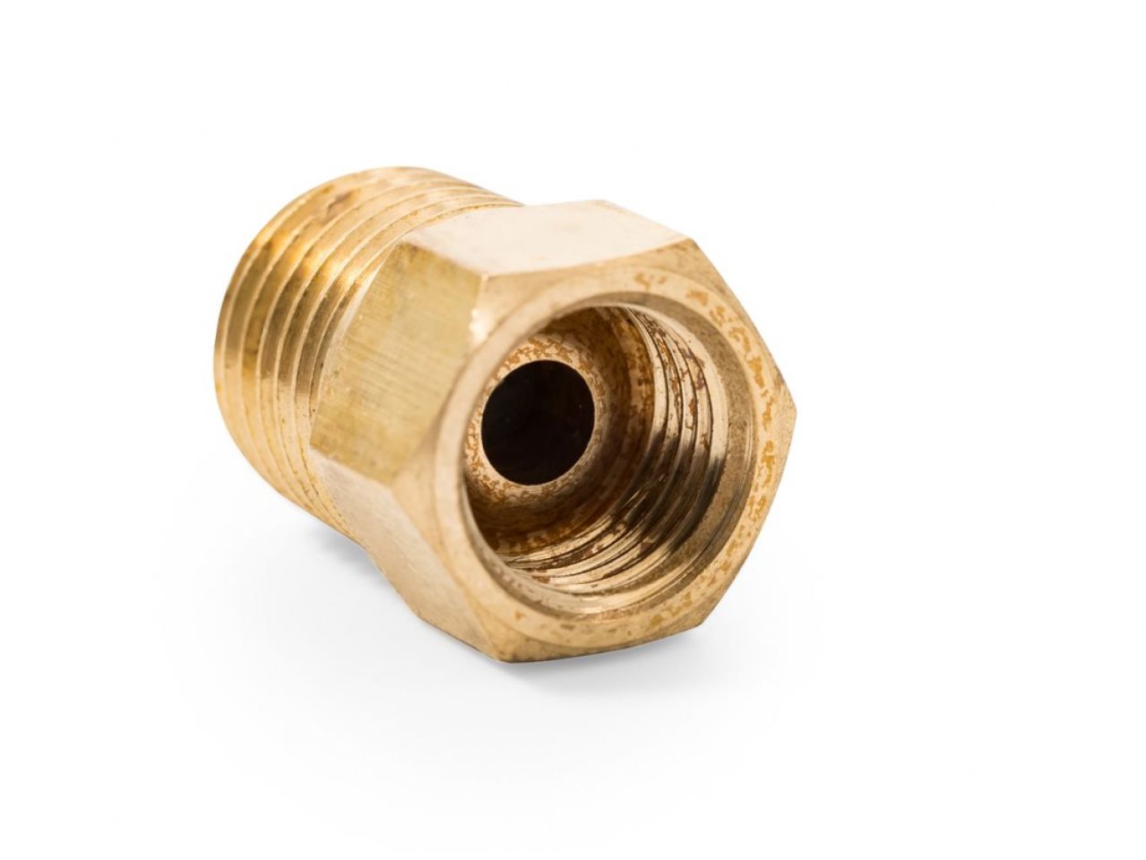 Camco Low Pressure Fitting - 1 / 4" M NPT x 1 / 4" F Inverted Flare