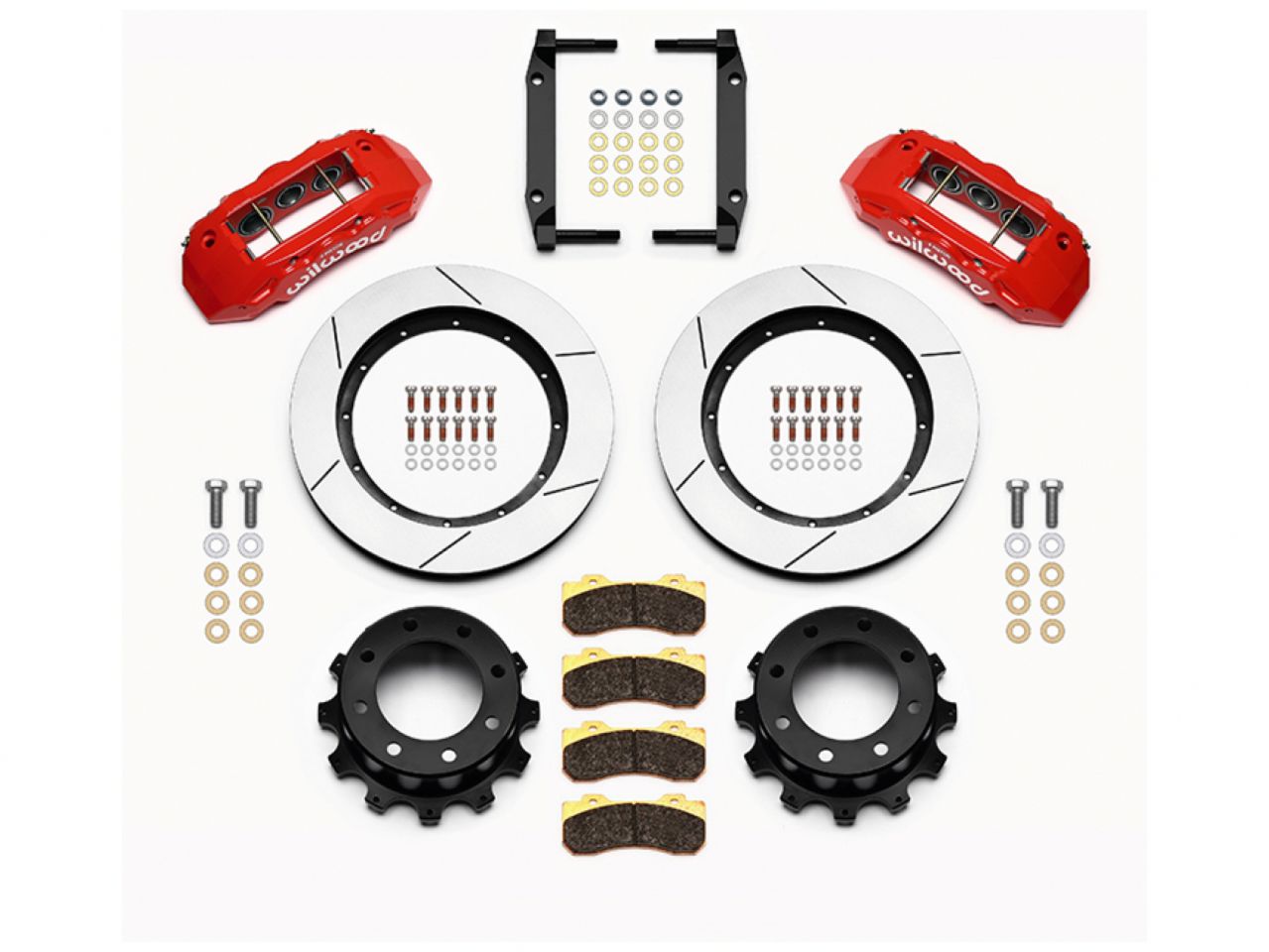 Wilwood TX6R Rear Kit, 15.50", Red, 2005-2012 Ford F250/F350 4WD