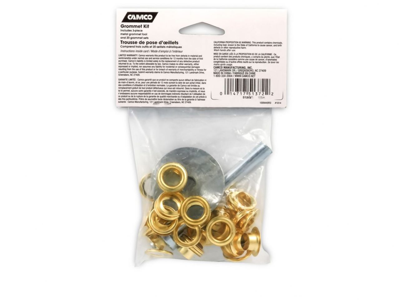 Camco Grommet Kit - Steel Bilingual