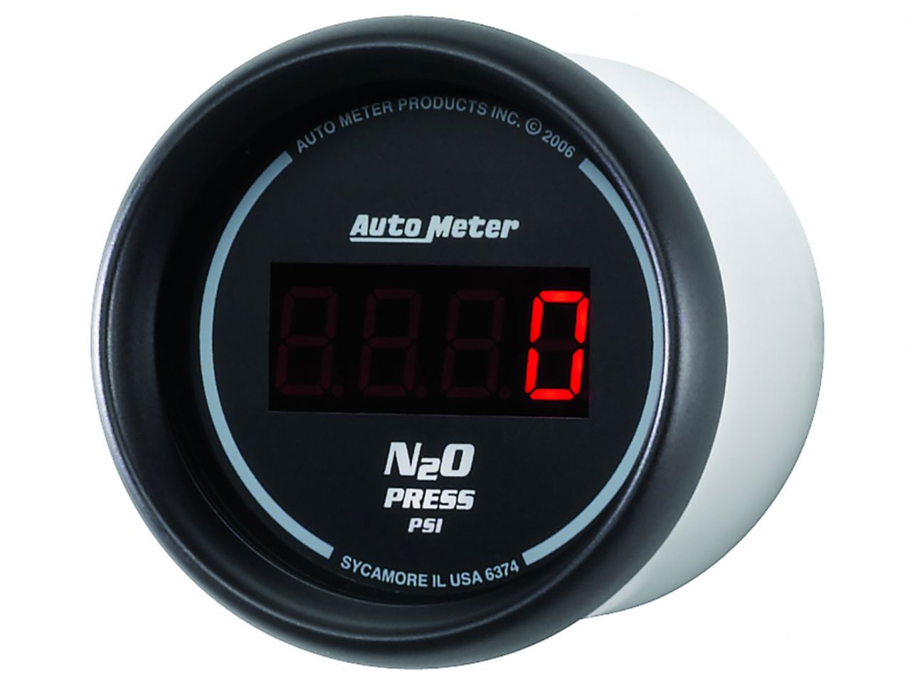 Autometer Gauge,Nitrous Pressure, 2 1/16",1600psi,Digital, Black Dial w/ Red