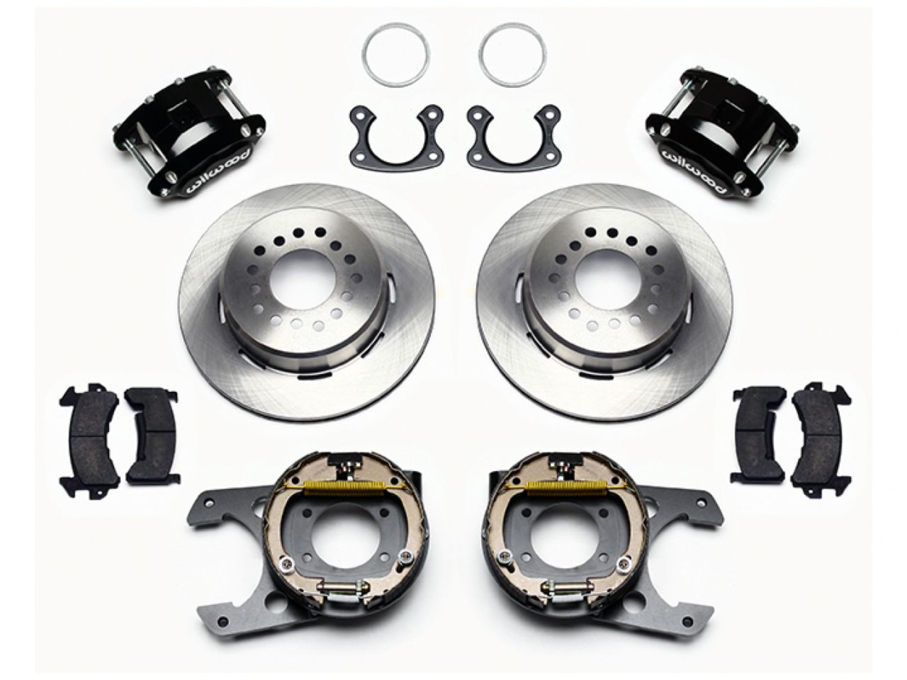 Wilwood D154 P/S Park Brake Kit, Small Ford 2.66" Offset