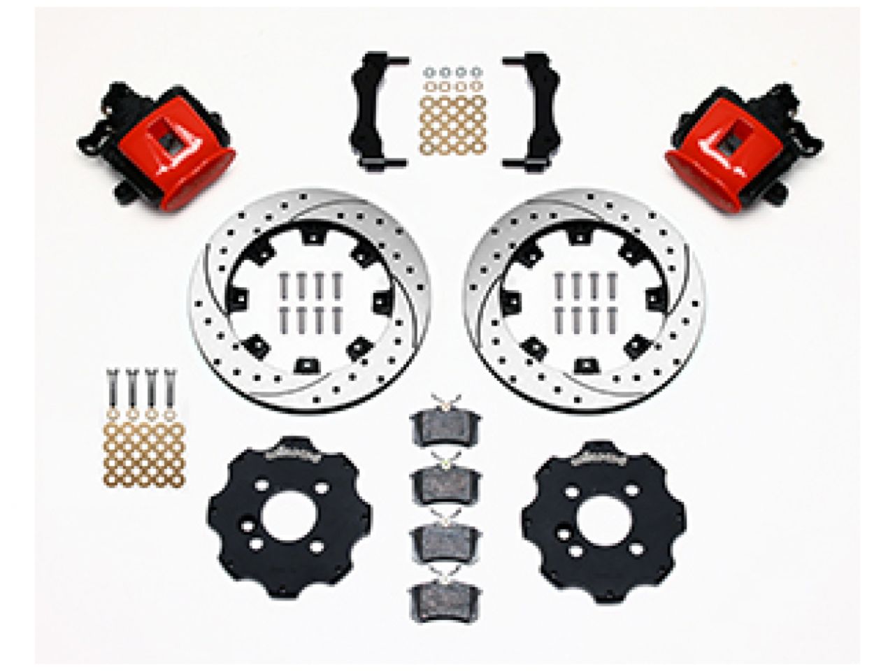 Wilwood CPB Rear Kit, 11.75", Drilled, Red, Mini Cooper