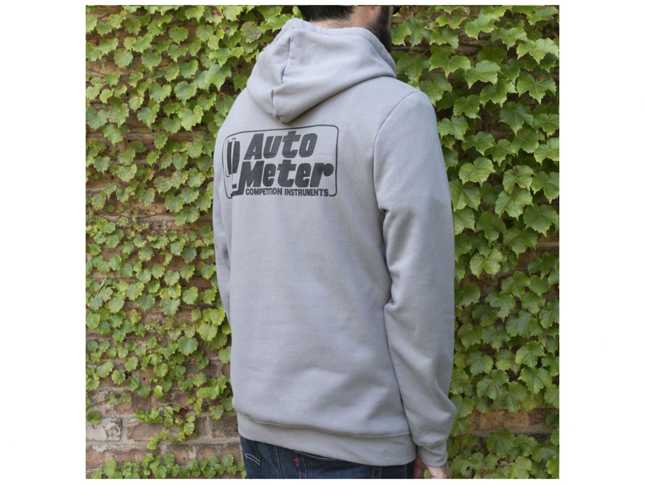 Autometer Pullover Hoodie,Competition,Gray,Meduim