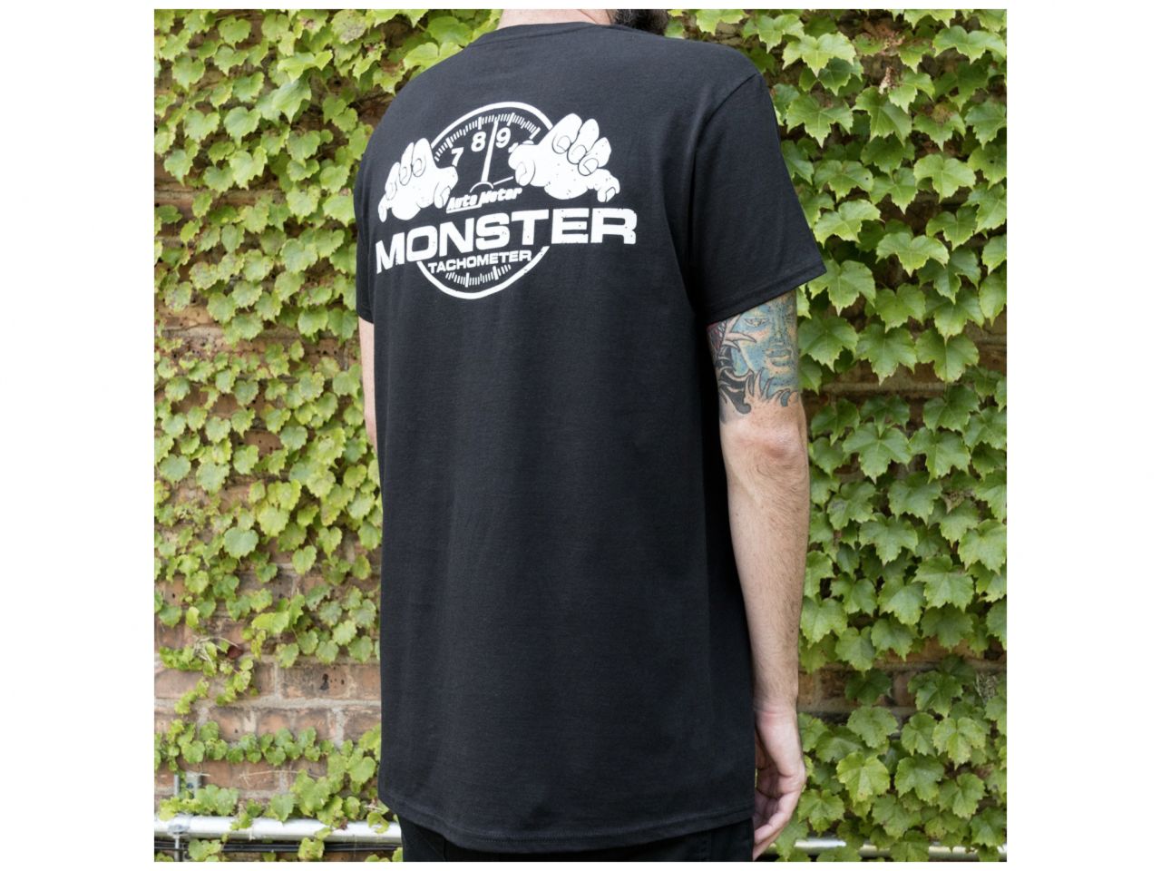 Autometer T-Shirt,Adult Large,Black,'Monster'