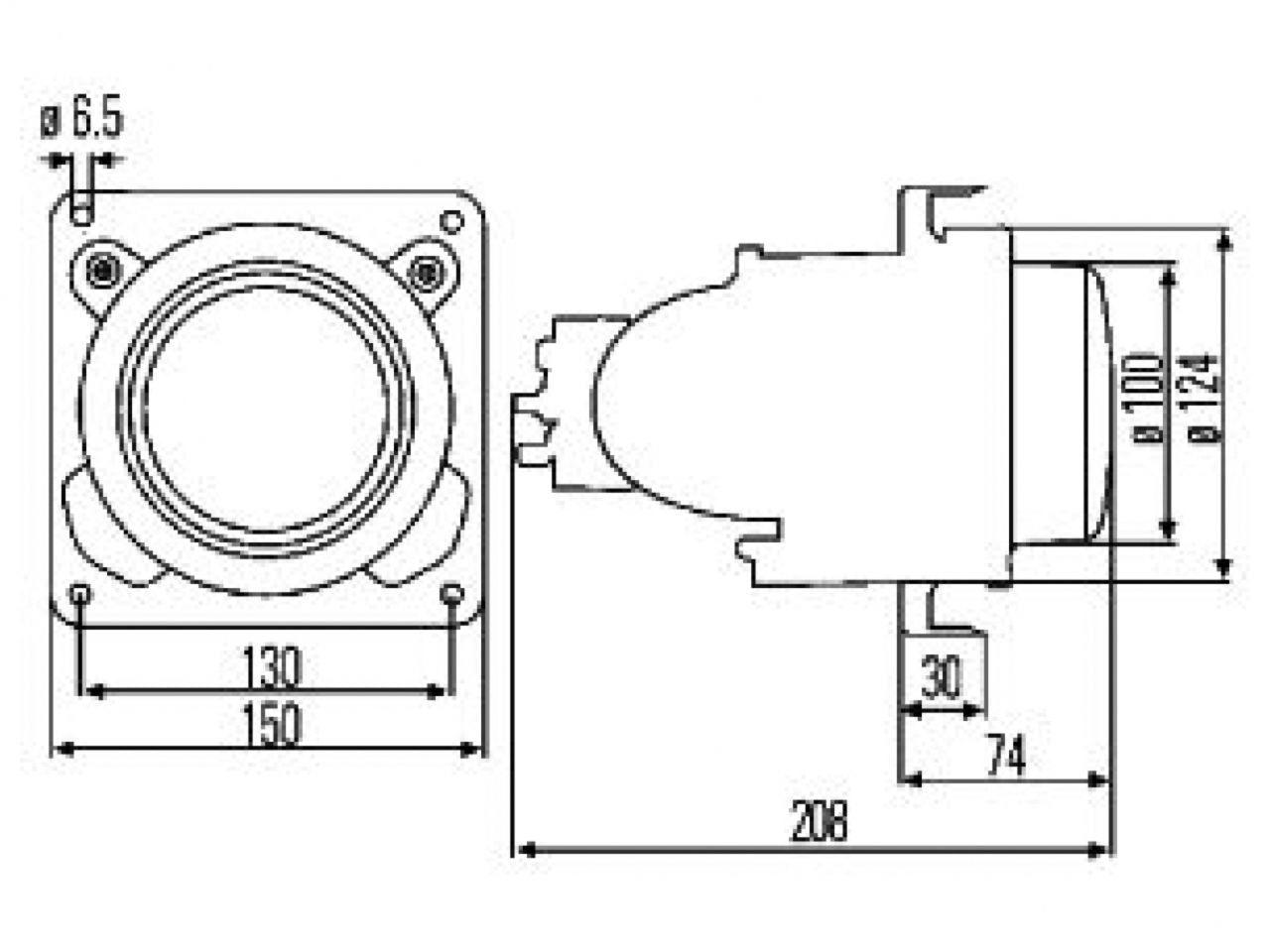 Hella Bulb 12V 55W PGJ19-2 T4