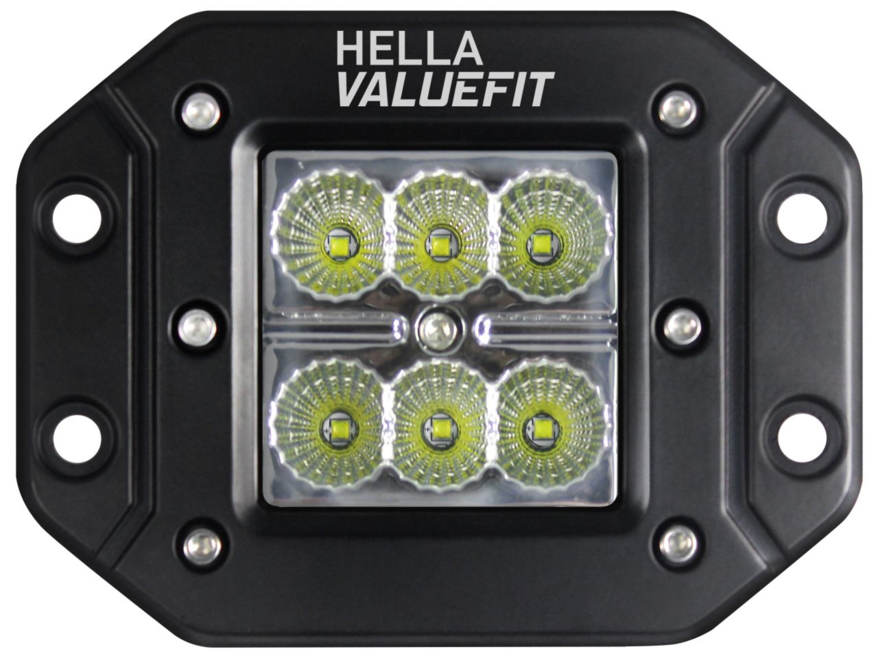 Hella Cube 6 Led Off Rd Kit Flsh