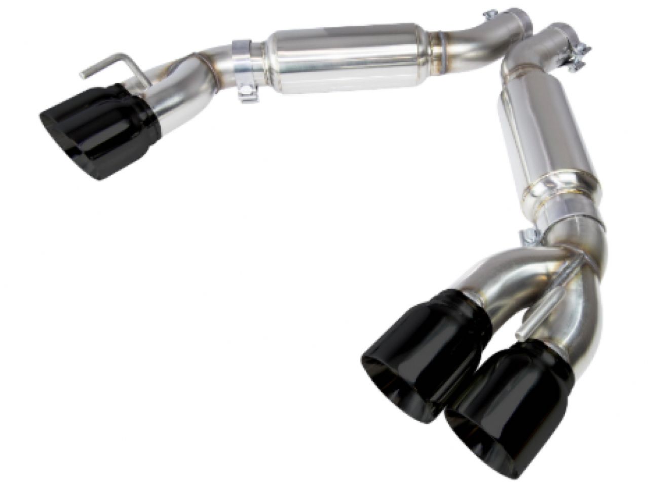 Kooks 3" Axle Back Exhaust System with  Mufflers and Black Quad TipsFac