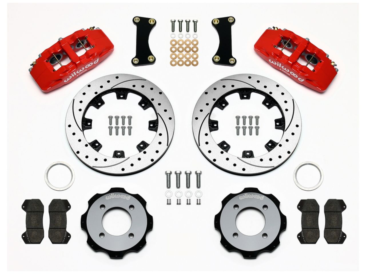 Wilwood DP6 Front Kit,12.19", Drilled,Red 2011 Fiesta