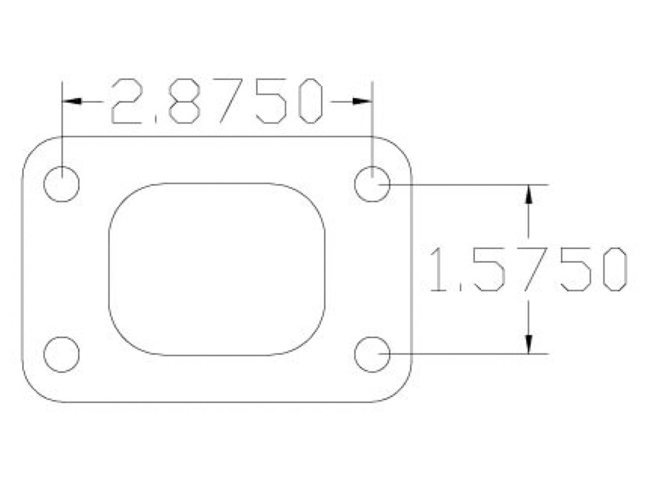 SCE Gaskets Pro Copper Embssd Exh. T25 Turbo Flange