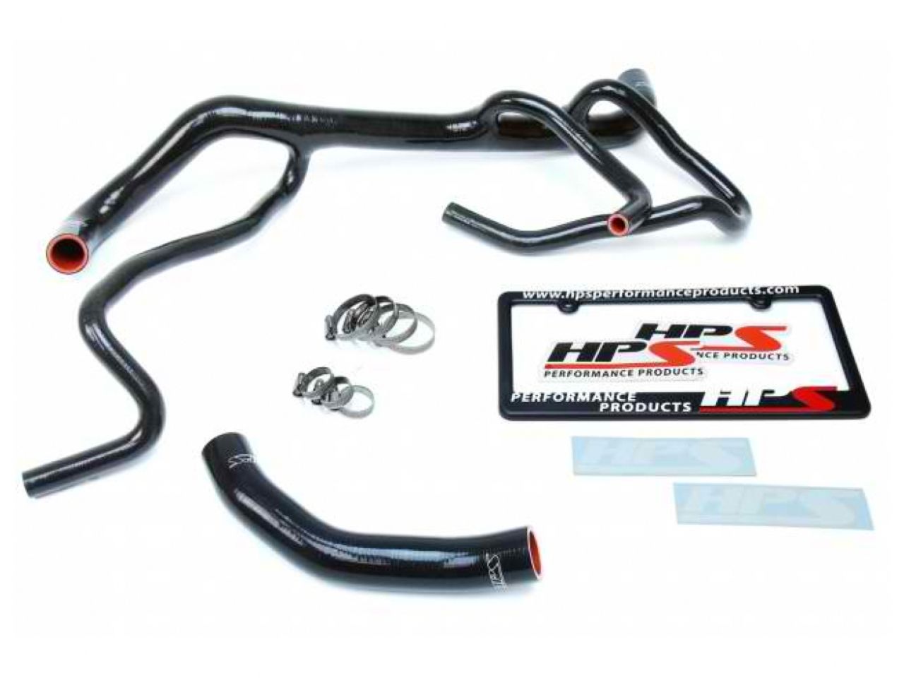 HPS Black Reinforced Silicone Radiator Hose Kit Coolant Chevy 16-17 Camaro SS Coupe 6.2L V8