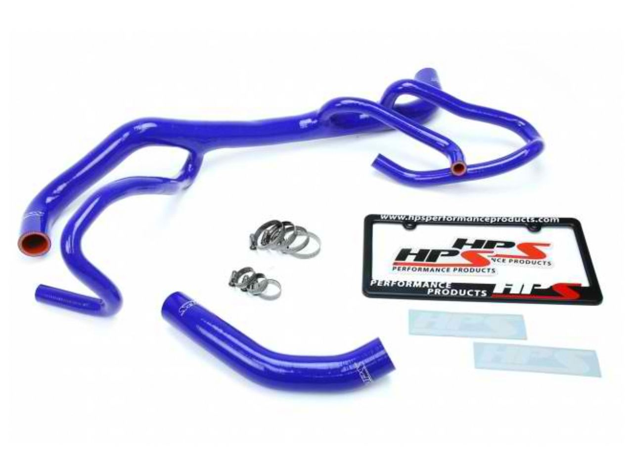 HPS Blue Reinforced Silicone Radiator Hose Kit Coolant Chevy 16-17 Camaro SS Coupe 6.2L V8