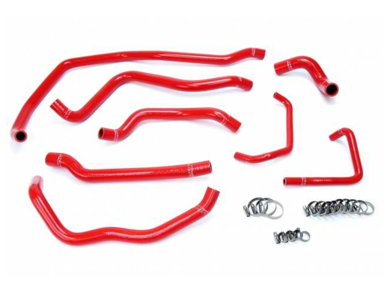 HPS Red Reinforced Silicone Radiator Hose Kit Coolant Polaris 14-18 RZR XP 1000