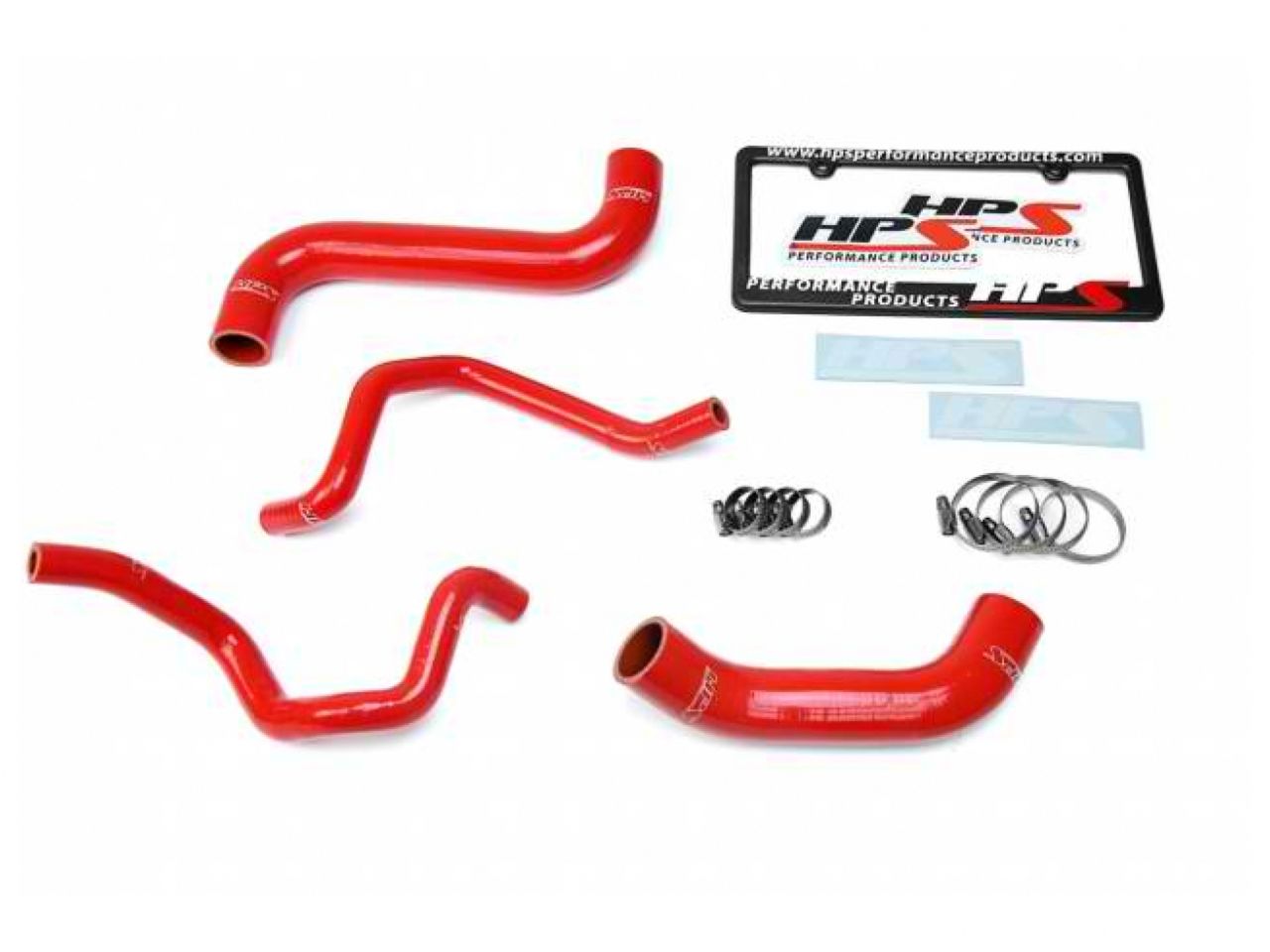 HPS Red Reinforced Silicone Radiator + Heater Hose Kit Subaru 2006-2007 Impreza 2.5L Non Turbo Left Hand Drive