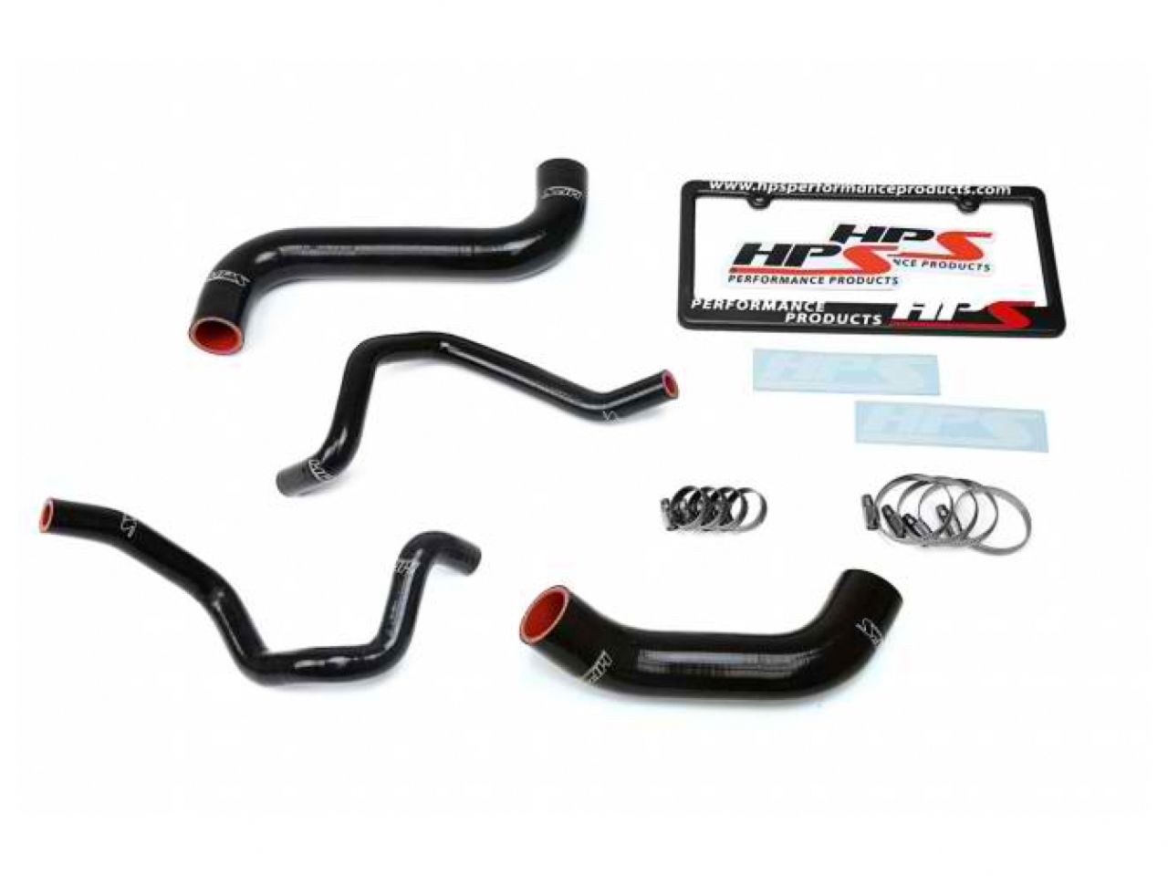 HPS Black Reinforced Silicone Radiator + Heater Hose Kit Subaru 2006-2007 Impreza 2.5L Non Turbo Left Hand Drive