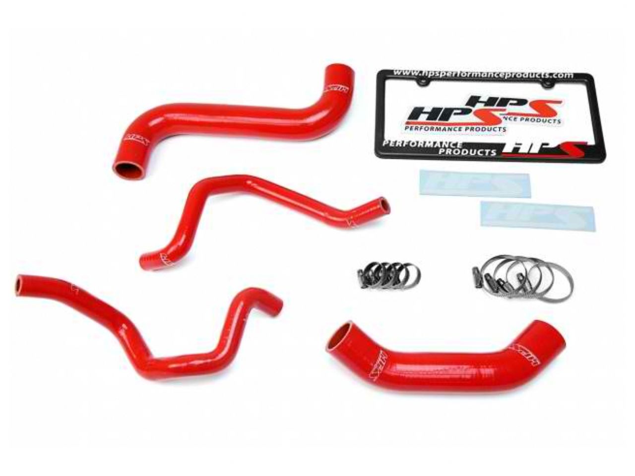 HPS Red Reinforced Silicone Radiator + Heater Hose Kit Subaru 2004-2005 Impreza 2.5L Non Turbo Left Hand Drive