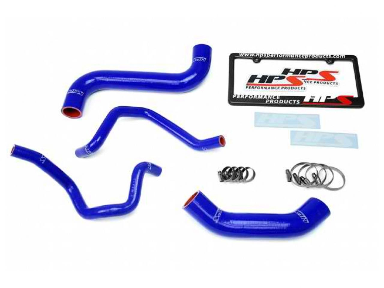 HPS Blue Reinforced Silicone Radiator + Heater Hose Kit Subaru 2004-2005 Impreza 2.5L Non Turbo Left Hand Drive