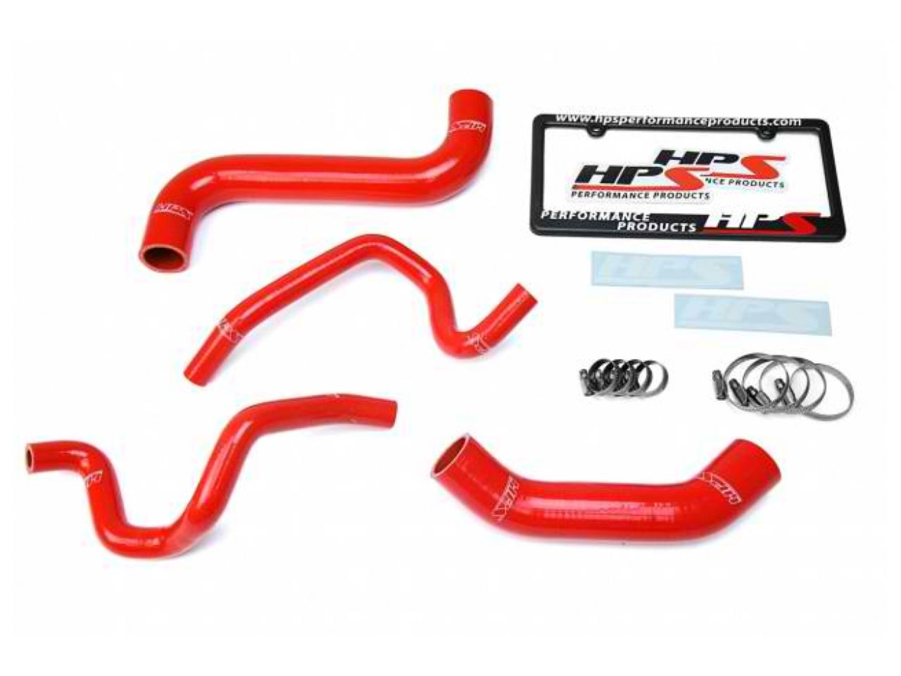 HPS Red Reinforced Silicone Radiator + Heater Hose Kit Subaru 2003 Impreza 2.5L Non Turbo Left Hand Drive