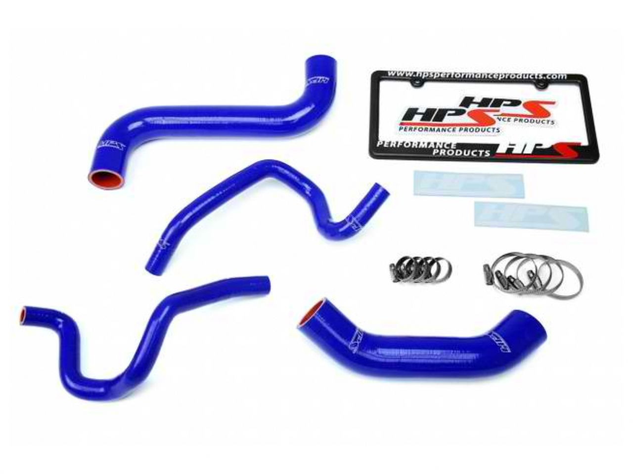 HPS Blue Reinforced Silicone Radiator + Heater Hose Kit Subaru 2003 Impreza 2.5L Non Turbo Left Hand Drive