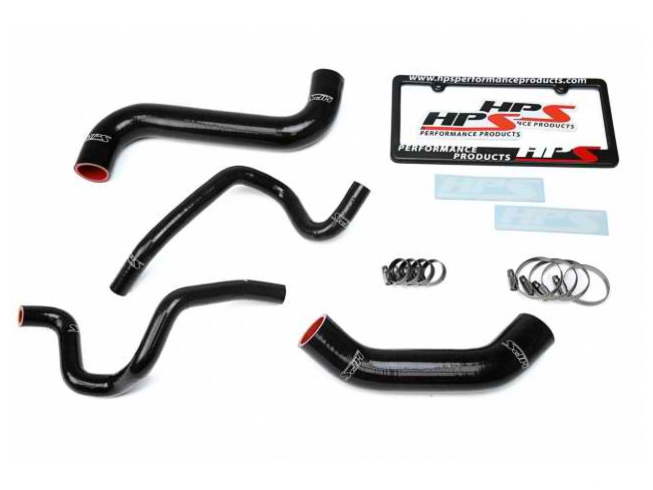 HPS Black Reinforced Silicone Radiator + Heater Hose Kit Subaru 2003 Impreza 2.5L Non Turbo Left Hand Drive