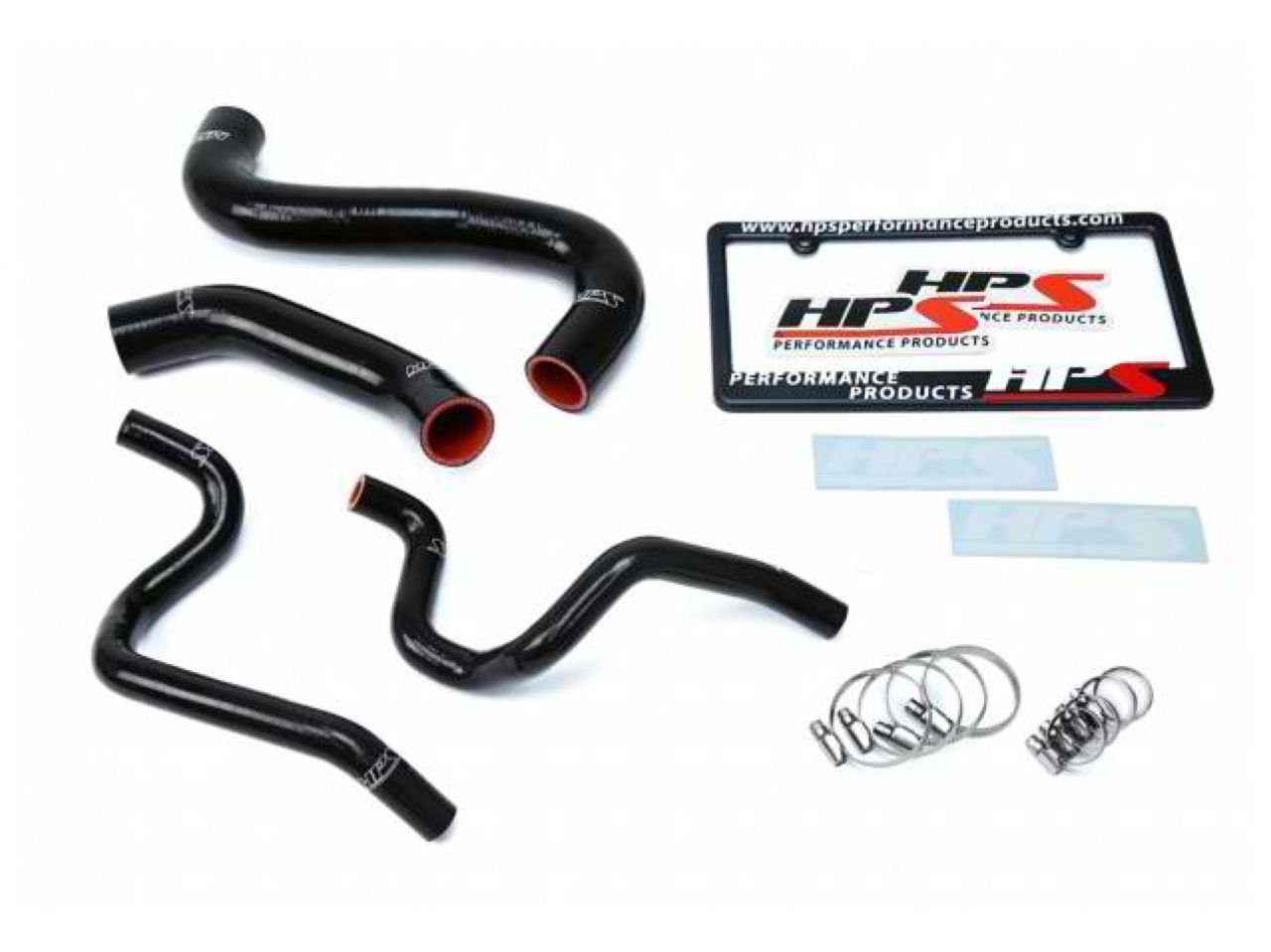 HPS Black Reinforced Silicone Radiator + Heater Hose Kit Subaru 2002 Impreza 2.5L Non Turbo Left Hand Drive