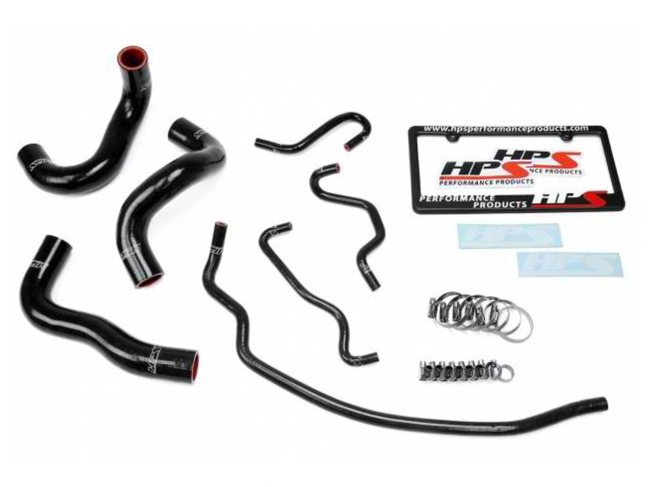 HPS Black Reinforced Silicone Radiator Hose Kit Coolant Toyota 14-18 Corolla 1.8L