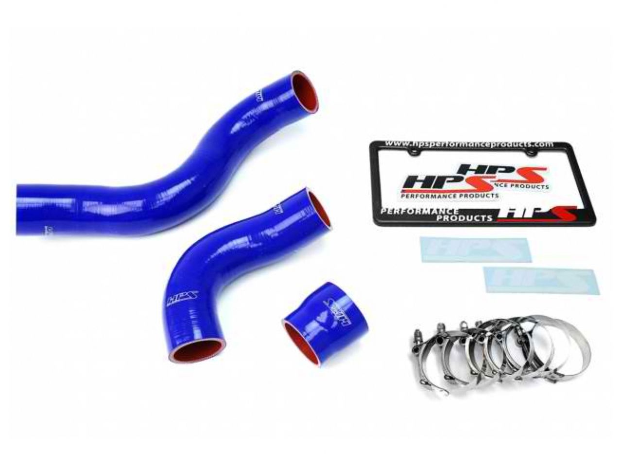 HPS Blue Reinforced Silicone Intercooler Hose Kit Honda 17-18 Civic Type R 2.0L Turbo