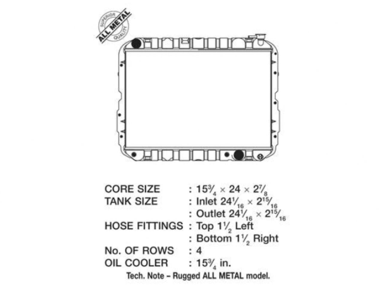 CSF 81-87 4.2L Auto Trans Toyota Landcruiser & Also 1988 4.0L A.T