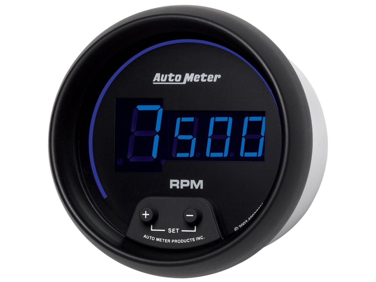 Autometer Gauge,Tach,3 3/8",10k RPM,In-Dash,Digital Black Dial w/ Blue LED