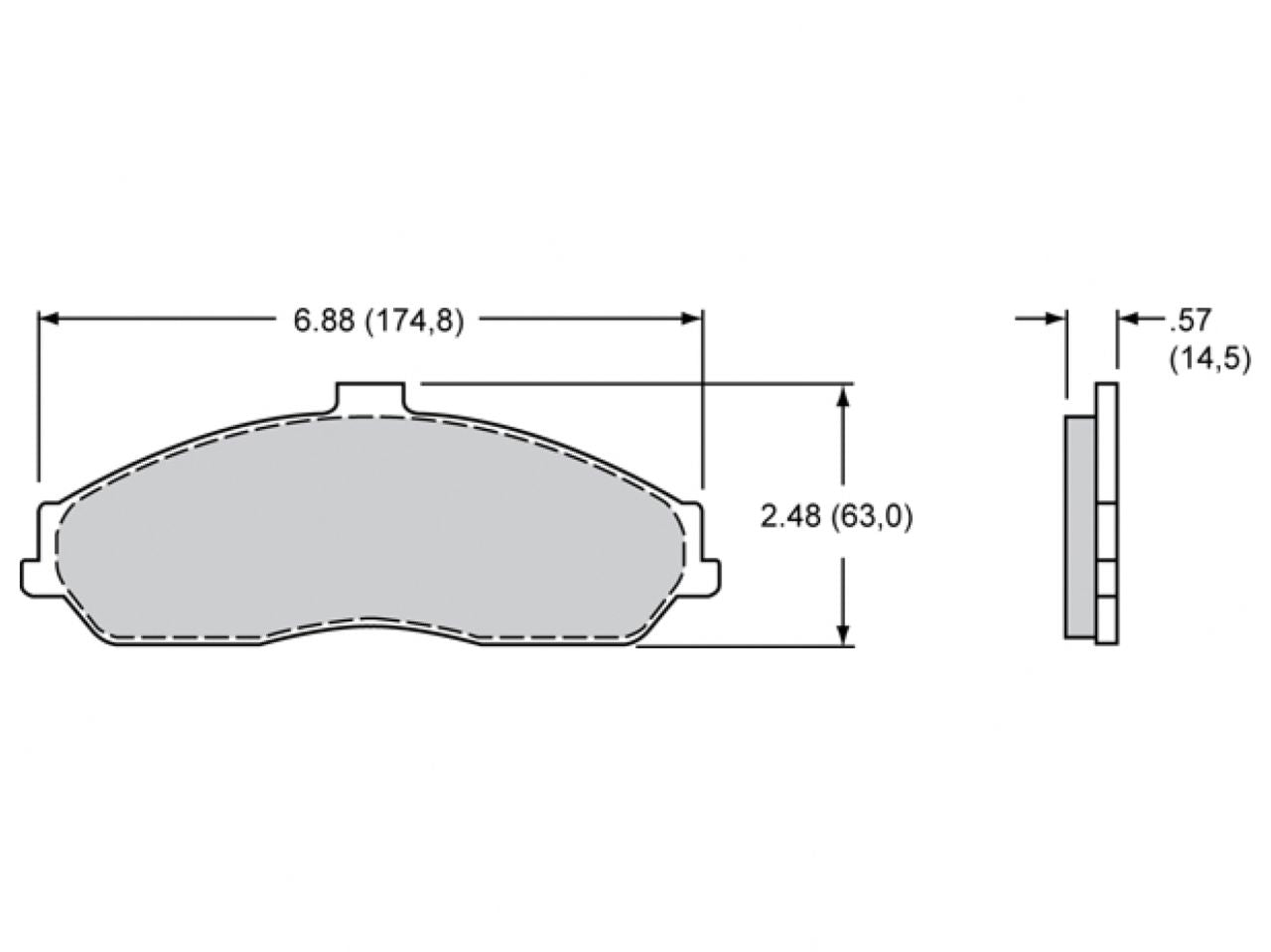 Wilwood Pad Set,Promatrix,D731