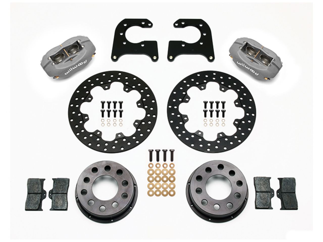 Wilwood FDL Rear Drag Kit,Drilled Rotor 58-64 Olds/Pont,.690" Studs