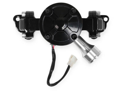 Frostbite Performance Cooling 35GPM Electric Water Pump Alum. SBF Black w/Block Off Plate
