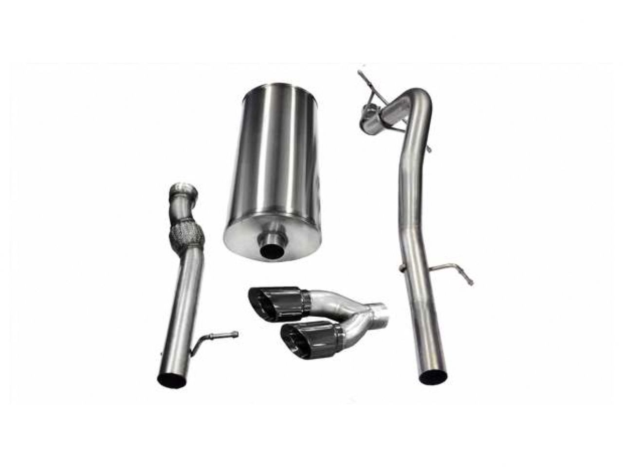 Corsa Performance 11-13 Cadillac Escalade ESV 6.2L V8 Polished Sport Cat-Back Exhaust