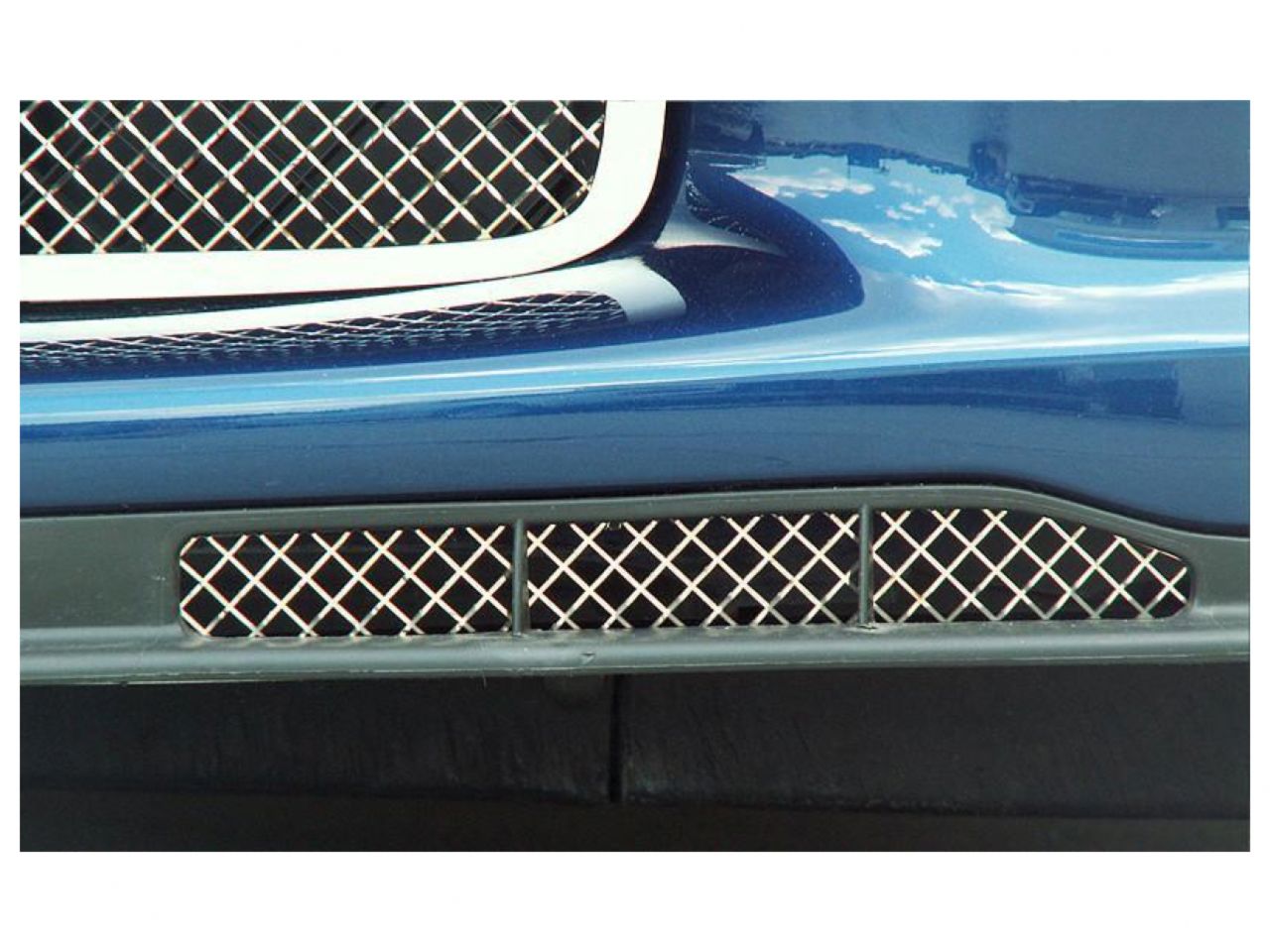 American Car Craft (ACC) 2006-2013 Z06+GS+ZR1 Corvette - Air Dam Grilles Laser Mesh Polished