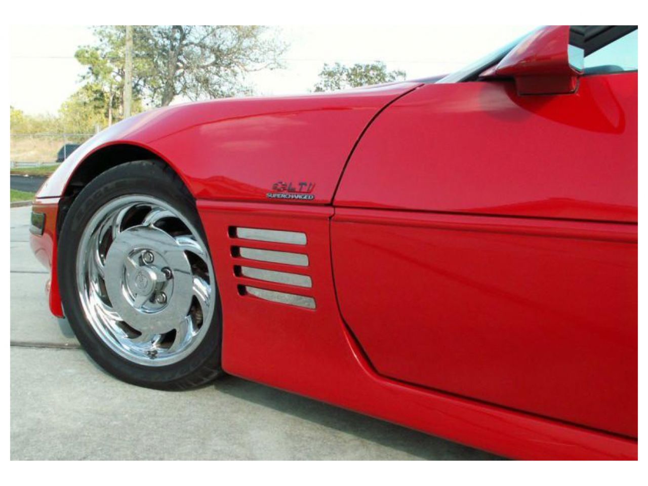 American Car Craft (ACC) Fender Vent;1991-1994 C4 - Corvette Vent Spears Polished 8Pc