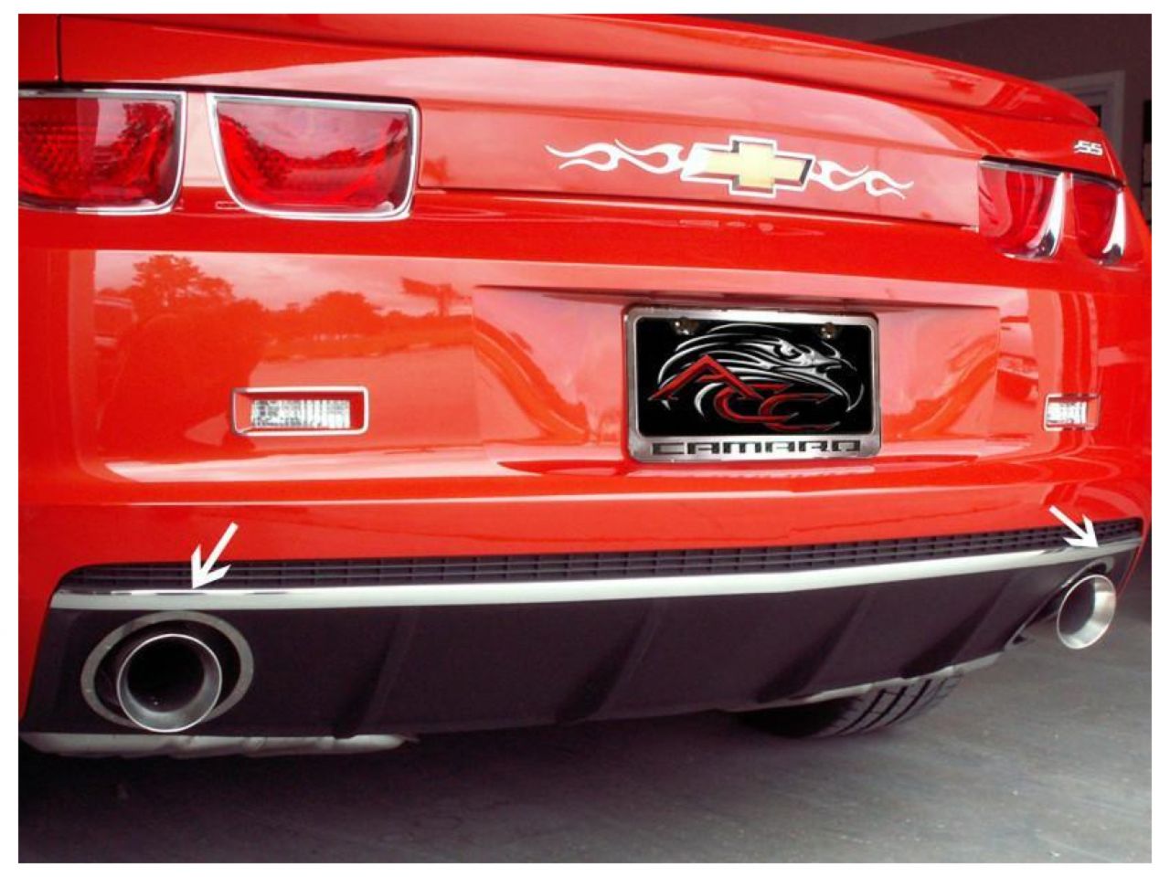 American Car Craft (ACC) Rear Body Panel Molding;10-13 Camaro-Rear Valance Trim in Classic