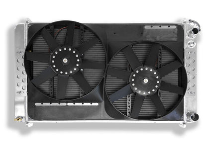 Flexalite Extruded Core Radiator and Dual Electric Fans 1973-1987 Full Size 1/2