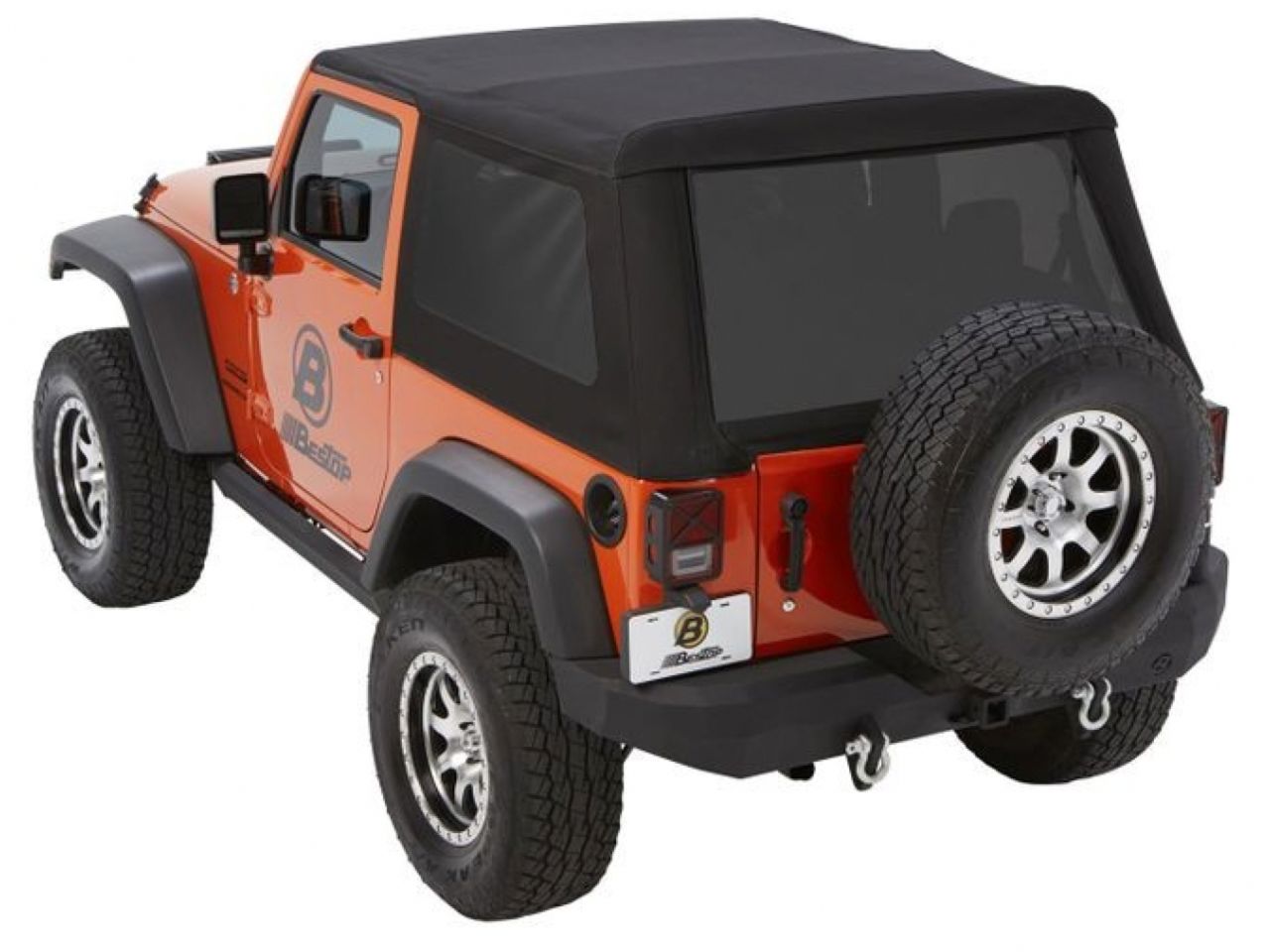 Bestop Soft Top; Trektop(TM) NX Glide; Black Diamond; Fabric