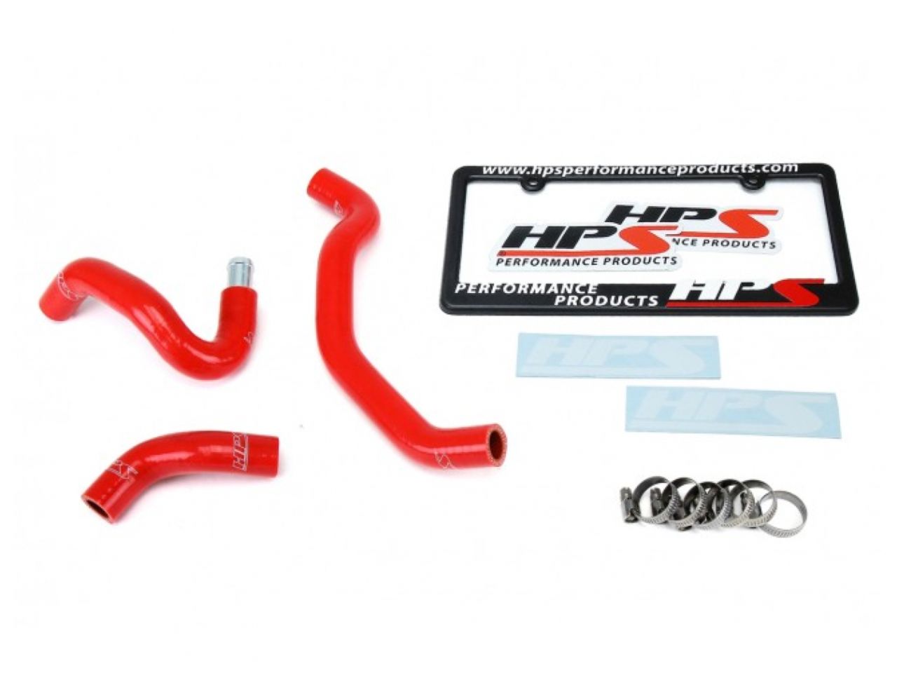 HPS Red Reinforced Silicone Heater Hose Kit Coolant Nissan 09-13 370Z