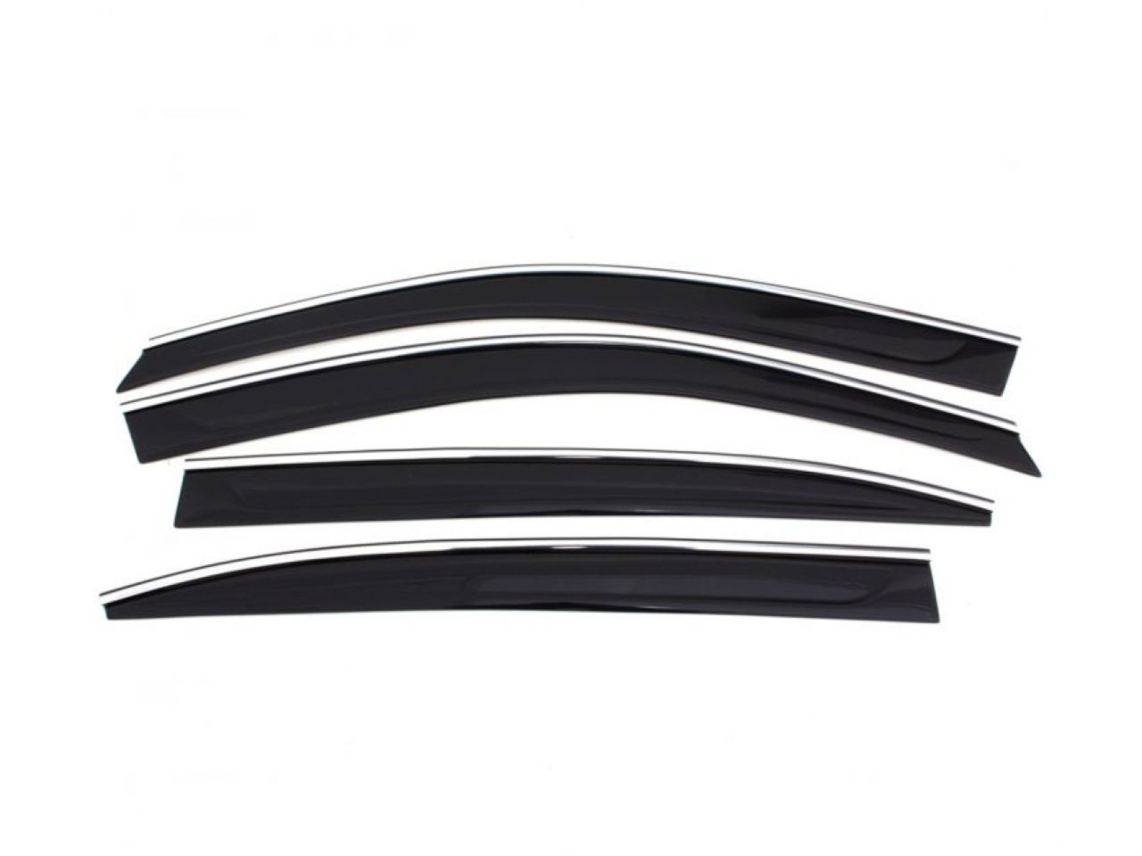 Auto Ventshade Low Profile Ventvisor Side Window Deflector with Chrome Trim,4-Piece