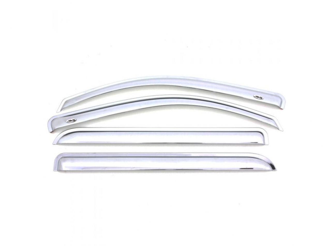 Auto Ventshade Chrome Ventvisor Side Window Deflector,4-Piece Set For Most 2001-2006