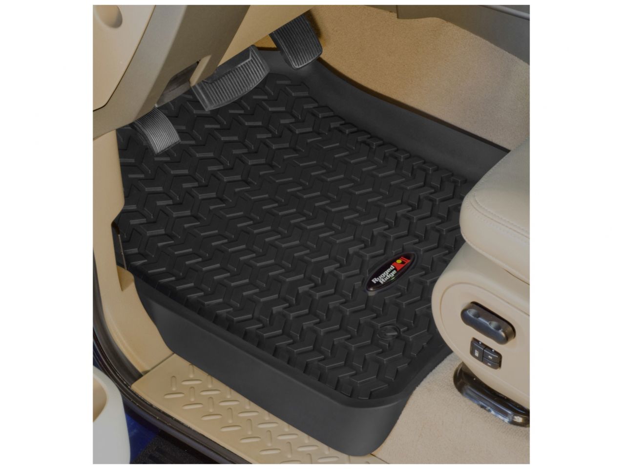 Rugged Ridge All Terrain Floor Liner,Front Pair,Black;04-08 F-150/Mark LT