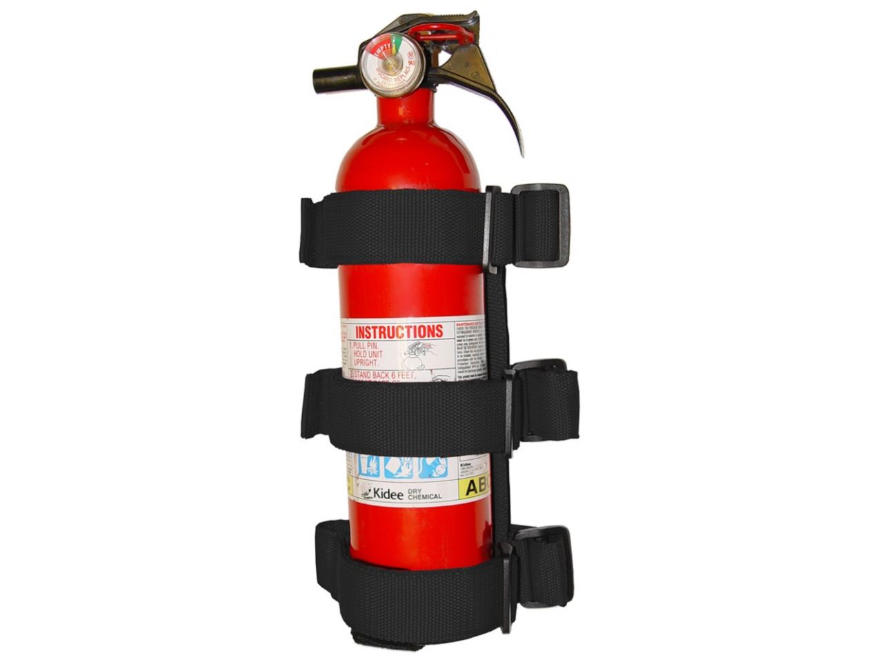 Rugged Ridge Fire Extinguisher Holder,Black,1 Inch-3 Inch Tube/Roll Cage