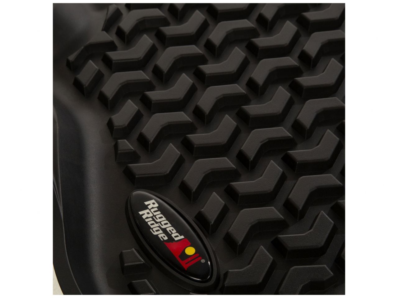 Rugged Ridge All Terrain Floor Liner,Rear,Black;18-18 Wrangler Unlimited JLU