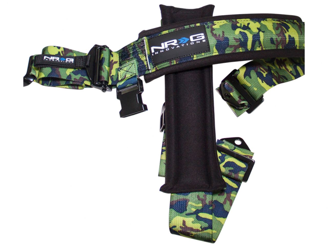 NRG SFI 16.1 5pt 3 inch Seat Belt Harness/Latch Link - Camo