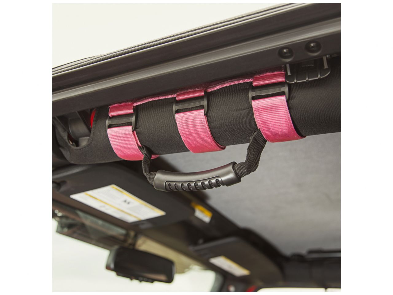 Rugged Ridge Ultimate Grab Handle Kit,Pink;55-18 Jeep CJ/Wrangler YJ/TJ/JK/JL